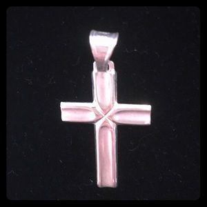 Stamped - Italy .925 cross solid sterling silver pendant